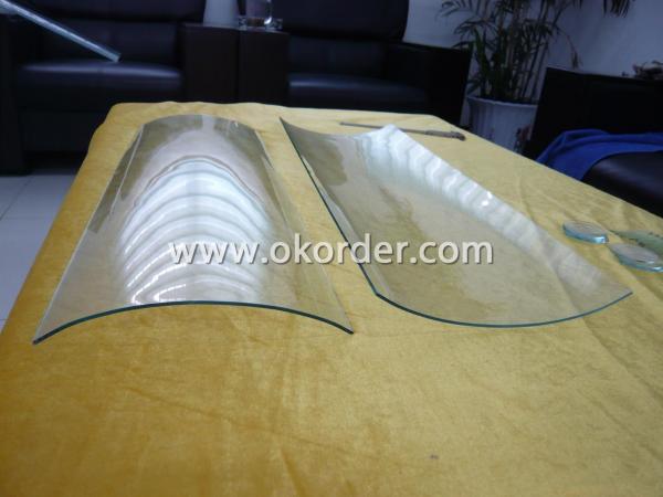  3-19mm tempered curved glass or laminated glass for projects 