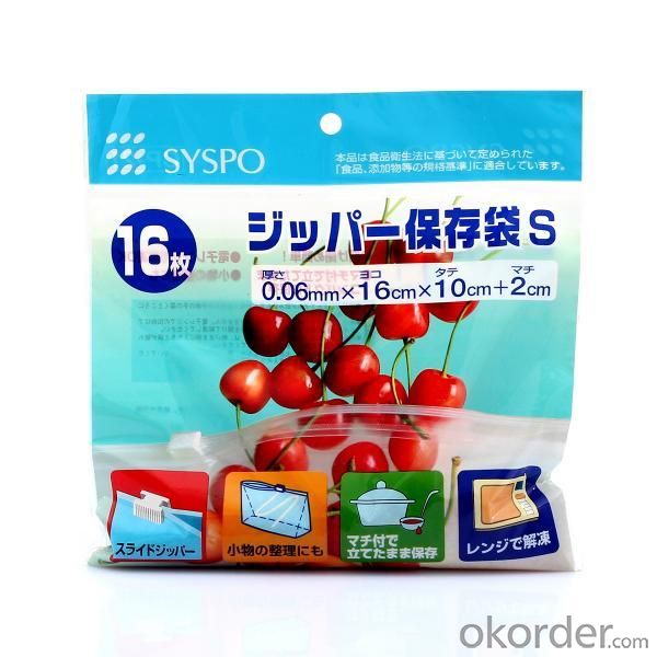 Plastic Dried Food Bag With  Clear Window