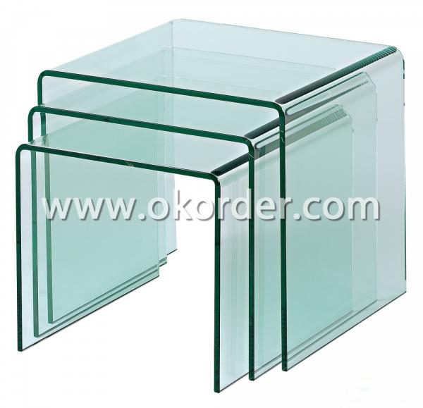  3-19mm tempered curved/hot-bent glass 