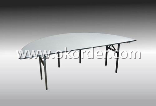  Semi-Round Banquet Table 