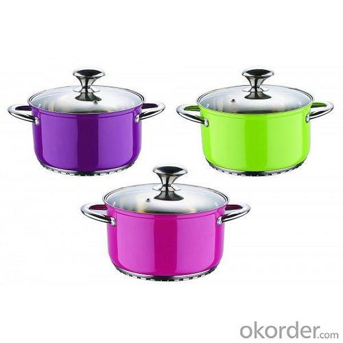 6 pcs Stainless Steel Cookware Sets System 1