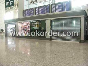 Transparent Door with Roller Shutter for Shopping Mall