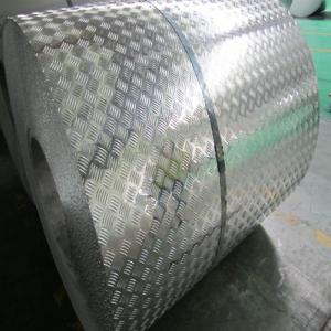 Diamond Pattern Embossed Aluminum Checkered Anti-Slip Coated Sheet and Coil