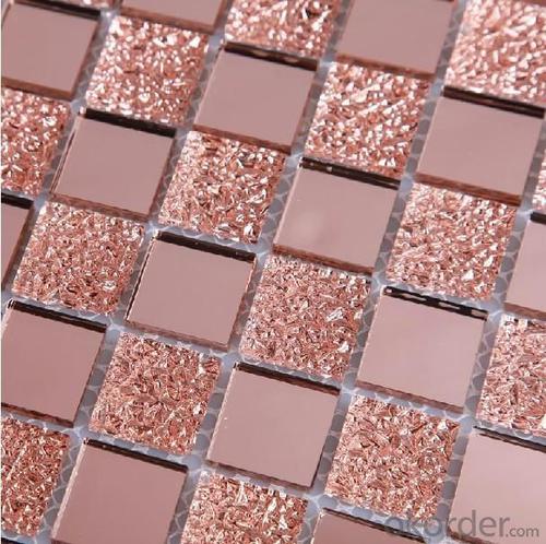 Glass Mosaic Gray With Pink CH38A17 System 1