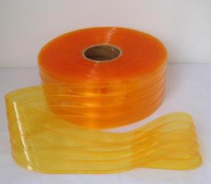 Anti Insect PVC Strip Curtain in Light Amber Color
