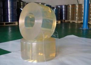 Anti Insect PVC Strip Curtain in Yellow Color System 1