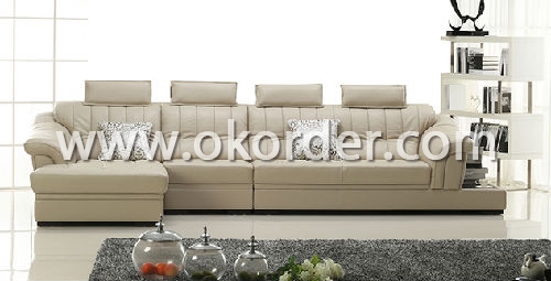 Living Room Leather Sofa Set