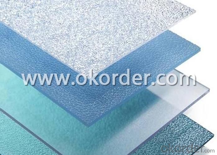 Embossed Polycarbonate Sheet With UV Protection System 1