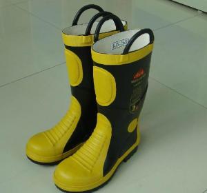 Fire Resistant Safety Rubber Boots for FireFighter