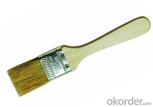 Paint Brush With Wood Handle