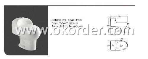 Siphonic One-piece Closet CH09 detail