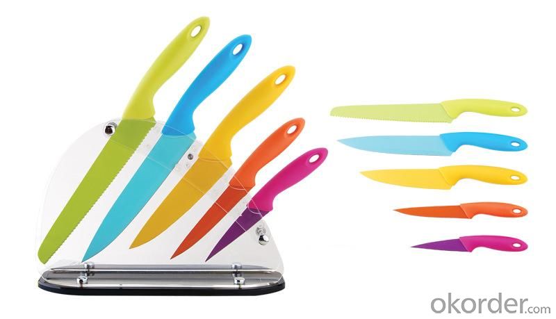 4 pcs Non-Stick Colorful Knife Set System 1