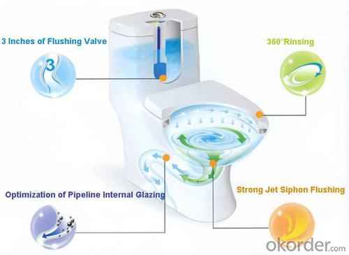 Ceramic Toilet CNT-1015 System 1