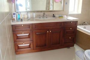 Solid Wood Bathroom Vanity System 1