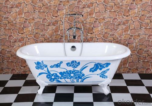 Enamel Casting Iron Bathtubs-8812 System 1