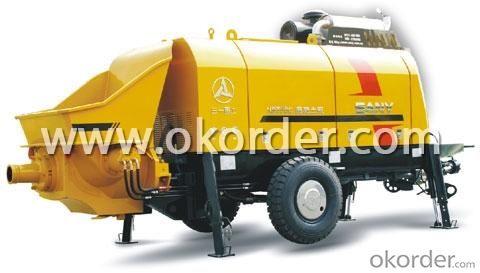 Trailer Concrete Pump HBT80C-1813D NEW System 1