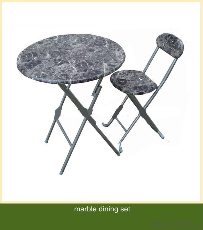Marble-Like Top Dining Set