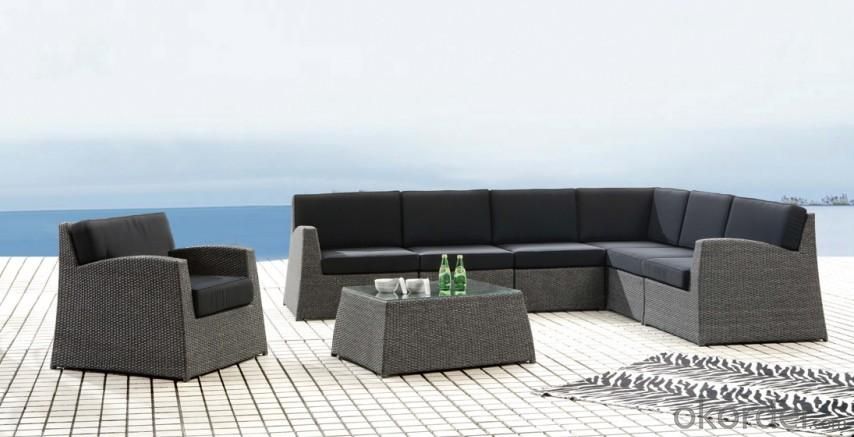 Aluminum Rattan Sofa Set SS029 System 1