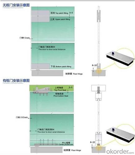 Door Floor Hinge/  Floor Spring System 1