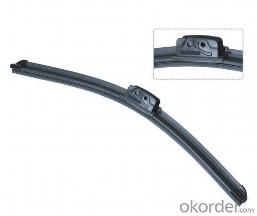 Universal Windshield Wiper Blade-Stainless Steel Frame with Natural Rubber System 1