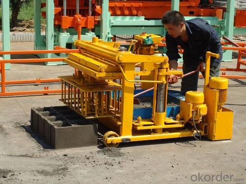 Movable Concrete BLock Making Machine QTJ40-3 System 1