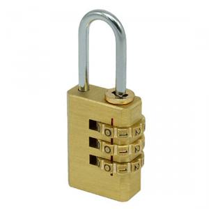 3 Number Combination Brass Lock Coded PadLock