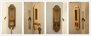 Concise Design Sliding Wooden Door Lock