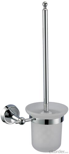 2014 New Style Bathroom Accessories Solid Brass Toilet Brush Holder System 1