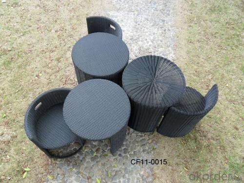 Rattan Modern Furniture Can Be Soperimposed Table Set System 1