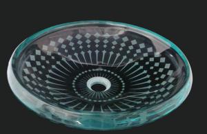 Unique Design Hot Selling Bathroom Product Tempered glass Translucent Washbasin System 1