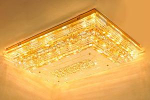 Crystal Ceiling Light Pendant Lights Classic Golden Ceiling Pendant Light 1100*800