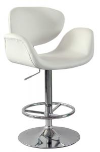 Hot Selling High Quality Comfortable White Graceful Lines Bar Stool System 1