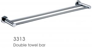 New Item Solid Brass Bathroom Accessories Double Towel Bar
