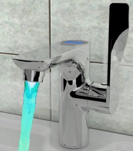Unique Design Temperature Control Colour Changing Led Bath Faucets Bathroom Faucets