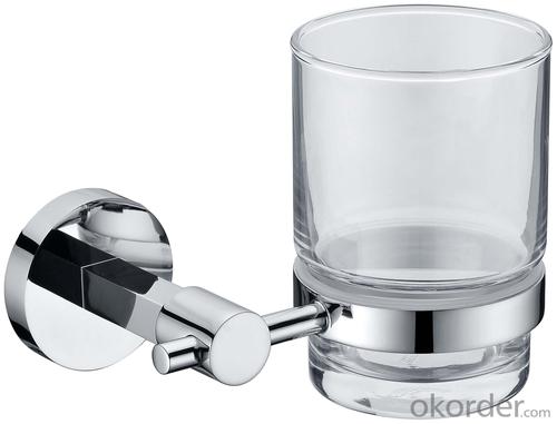 Decorative Exquisite Bathroom Accessories Brass Tumbler Holder System 1