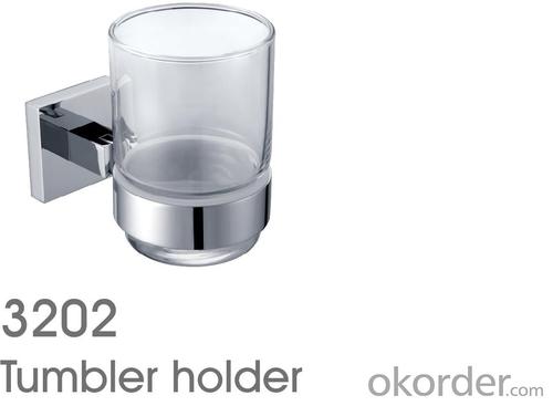 New Design Bathroom Accessories Solid Brass Tumbler Holder System 1