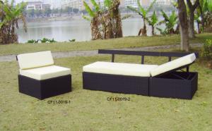 Rattan Modern Outdoor Garden Furniture One Lover Sofa Two Single Sofa System 1