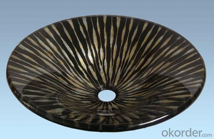 Hot Selling New Design Bathroom Product Tempered glass Brilliant Washbasin System 1
