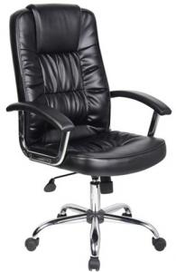 Modern style PU Office Chair/Chromed with PU Pad Armrests/Butterfly tilt/Office Furniture