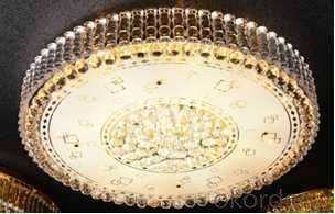 Crystal Ceiling Light Pendant Lights Classic Golden Ceiling Pendant Light 62PCS Light Ball Round D1000mm System 1