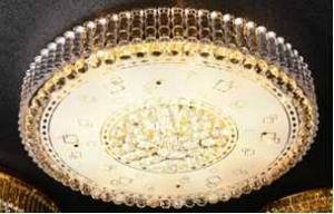Crystal Ceiling Light Pendant Lights Classic Golden Ceiling Pendant Light 62PCS Light Ball Round D1000mm System 1