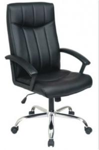 Confortable executive Vertical stripes PU Office Chair/320mm Nylon Base/ PP Armrests/Butterfly tilt/Office Furniture