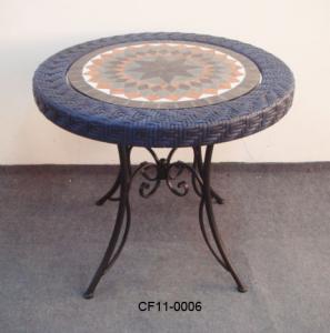Rattan Antique Pattern Outdoor Garden Furniture Table System 1