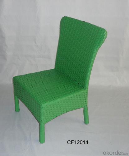 Classical Outdoor Furniture Iron and PE Rattan Children Chair System 1