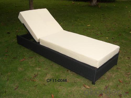Classical Simple Rattan Outdoor Garden Furniture Single Loungle System 1