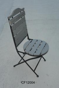Classical Outdoor Furniture Iron and Wood Plastic Board Folding Chair System 1