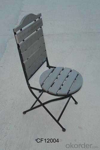 Classical Outdoor Furniture Iron and Wood Plastic Board Folding Chair System 1