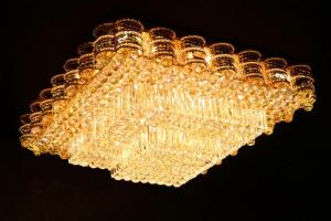 Crystal Ceiling Light Pendant Lights Classic Golden Ceiling Pendant Light 428PCS Light Ball 1000*1000 System 1