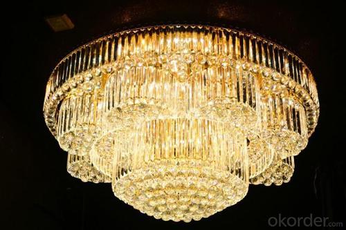 Crystal Ceiling Light Pendant Lights Classic Golden Ceiling Pendant Light 429PCS Light Ball Round D1200mm System 1