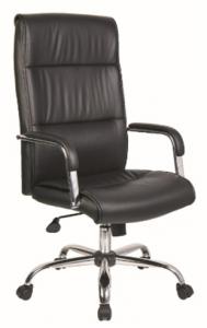 Black Modern style PU Office Chair/350mm chromed/Butterfly tilt/Office Furniture